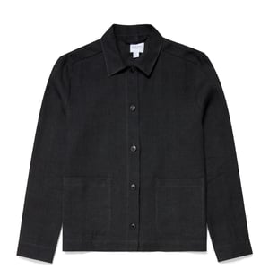 Sunspel Womens Twin Pocket Jacket Black