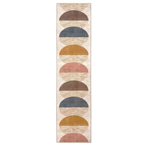 Oval Eclipse Eco-Washable Runner - 75x300cm