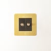 Lucian 1G satellite socket & TV socket in top brass