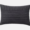 QE Home Jonas Pillow Sham, Geometric, Black, King
