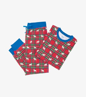 Men's Elk Plaid Pajama Set