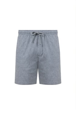 Weird Fish Winchester Relaxed Linen Rich Shorts Denim Size 40
