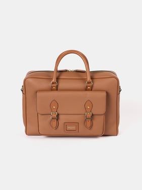 The Brief - Tan Calf Grain