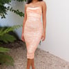 Chase The Fun Midi Dress Orange