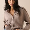 Light Brown Wool Saddle Lily Cardigan