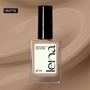 LENA Matte Breathable & Water-Permeable Halal Nail Polish - MUA…Before & After - LE52