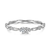 Jeulia Minimalist Multi Stone Ring Sterling Silver