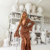 Sari Maxi Dress Leopard Print