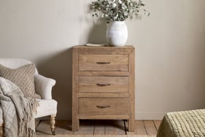 nkuku Iya Reclaimed Wood Chest Of Drawers | Bedroom Furniture | Natural | 220 x 240 cm