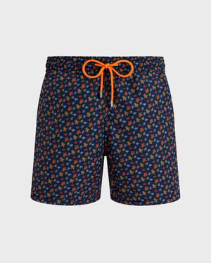 Vilebrequin - Men Swim Shorts Micro Ronde Des Tortues - Swimwear - Moorea - Orange - Size XXXL