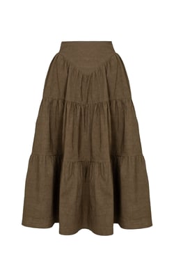 Campion Skirt in Walnut