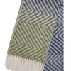 Weird Fish Jadida Brushed Zig-Zag Scarf Midnight Size ONE