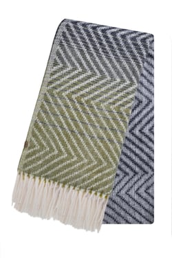 Weird Fish Jadida Brushed Zig-Zag Scarf Midnight Size ONE