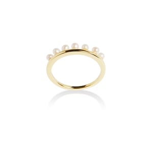 Seed Pearl Queen Ring