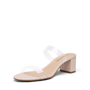 DREAM PAIRS Two Strap Chunky Heel Sandals