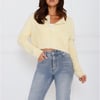 Fuzzy Feelings Knit Cardigan Yellow