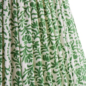 25cm empire shade in emerald 'posy' linen by Ellen Merchant