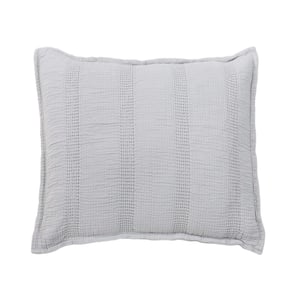 Nantucket Grey Cotton Euro Sham