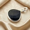 Sterling Silver Black Onyx Gemstone Pendant