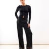Black Jersey Sequin Trouser - 20