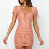 Turn Right Dress Peach