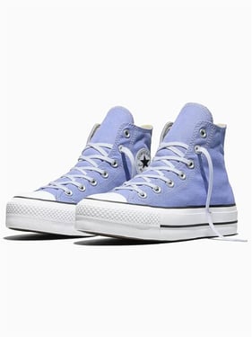 Converse Womens Chuck Taylor All Star Lift High-Top Shoe - Very Peri / White - 8