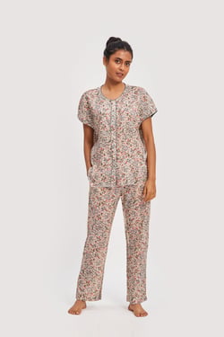 Moonbeams and Starbursts Pajama Set - Moonbeams and Starbursts / S