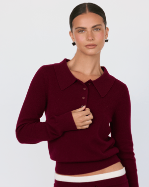 Tove Cashmere Polo - XL