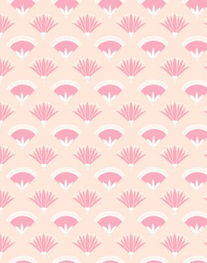 Lotus Papyrus' Wallpaper by Tea Collection - Peach - Traditional / 27 in. x 27 ft.