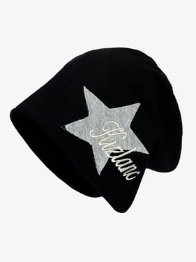 Thesupermade Star Embroidered Wrap Hat - 1703 - Black / One Size