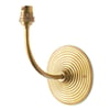 Ripple wall fitting in antique brass