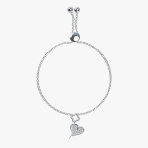 Heart & Clover Diamond Bracelet - 0.20 CT