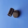 single Lewis wall light with switch in black