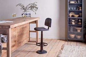 nkuku Narwana Bar Chair | Seating | One Size | Aged Black