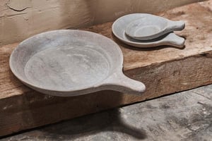 nkuku Darassa Stone Platter | Serveware | Medium | White