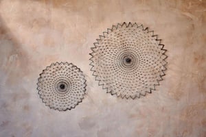 nkuku Arna Wire Wall Art | Decorative Accessories | Large | Rust