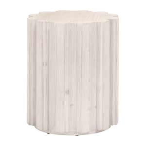 Roma White Wash Pine Accent Table
