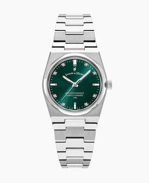 Horizon Ladies 31mm Three-hands Date Silver-tone Green dial Stainless steel swiss watch - 31mm
