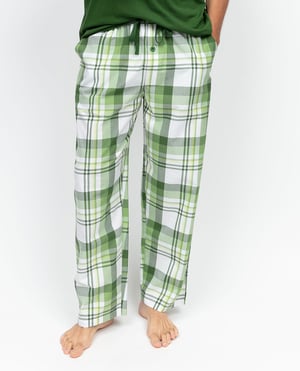 Charlie Mens Check Pyjama Bottoms - XL