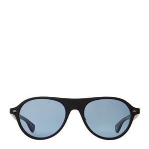 Garrett Leight Lady Eckhart 50 Sunglasses Matte Black/Pacifica