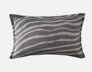 QE Home Cavalo Pillow Sham, Geometric, Grey, King