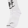 WHITE CALF LENGTH SOCKS - One Size / White