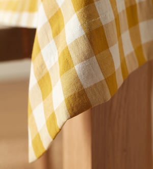 Saffron Heidi 100% Organic Cotton Tablecloth