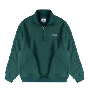 Obey Womens Watts Zip Mock Neck Forest