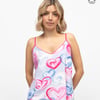 Chloe Womens Heart Printed Jersey Cami - 28