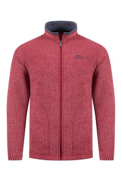 Weird Fish Shires Full Zip Grid Fleece Rhubarb Size XL