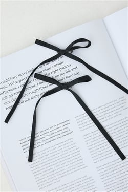 Flirty Bow Hair Clips Black
