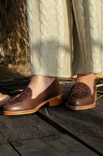 Nikita Woven Leather Loafers (Sz. 6 & 11)