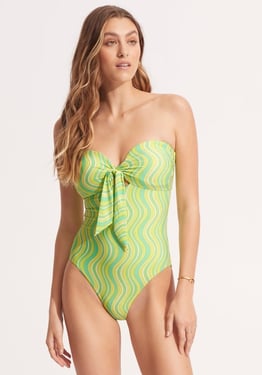 Mod Squad Bandeau Swimsuit - UK 16