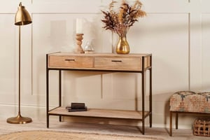 nkuku Dasai Mango Wood Console Table | Tables | One Size | Natural